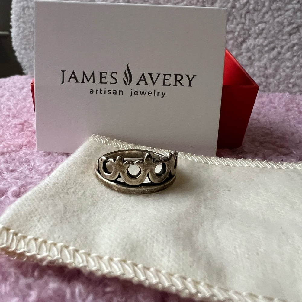 James Avery Silver Crown Ring